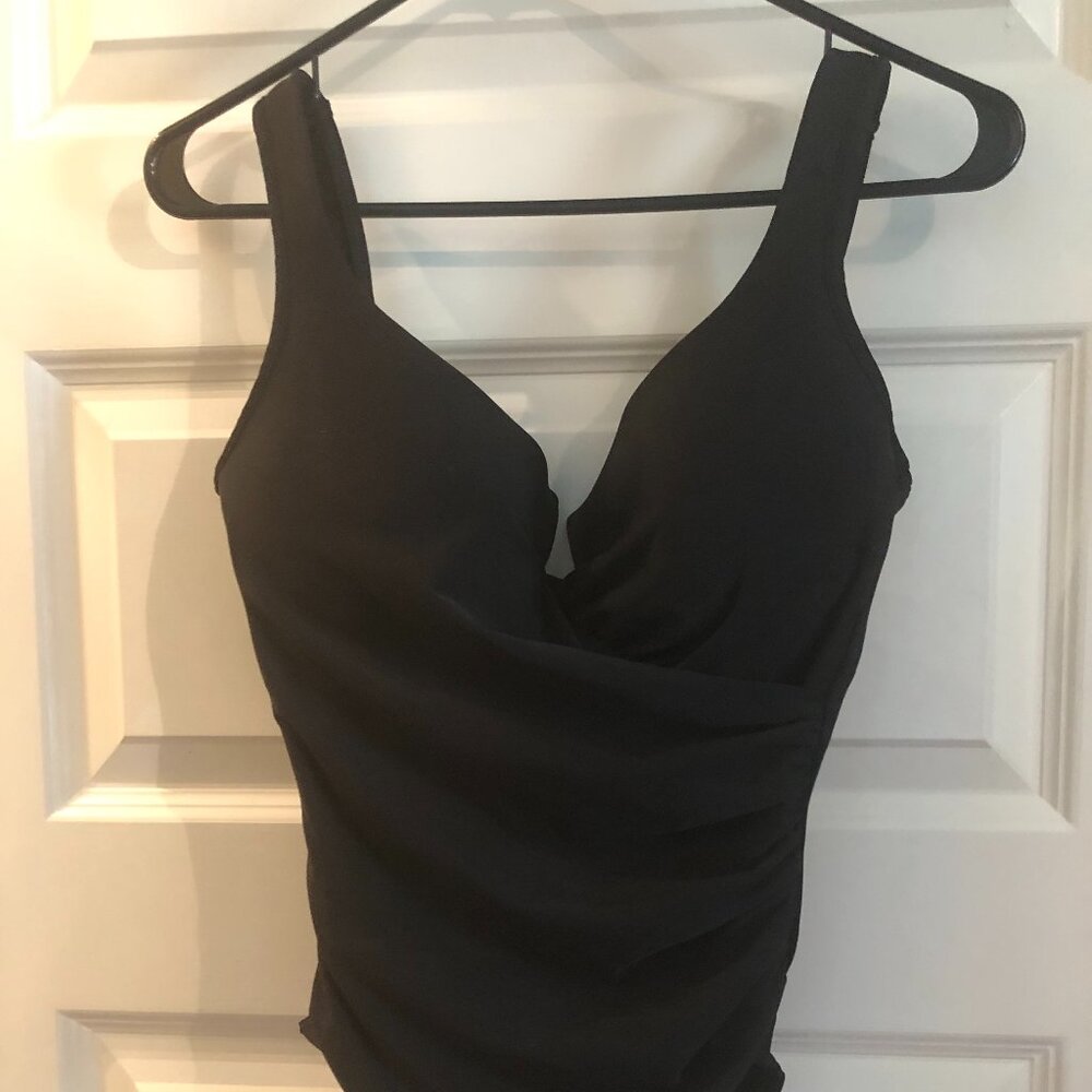 Miraclesuit Escape Swimsuit Size 12 Black